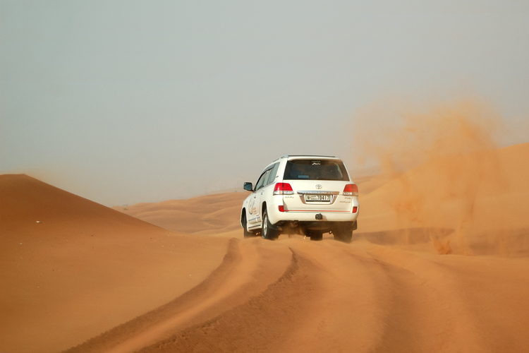 driving in desert